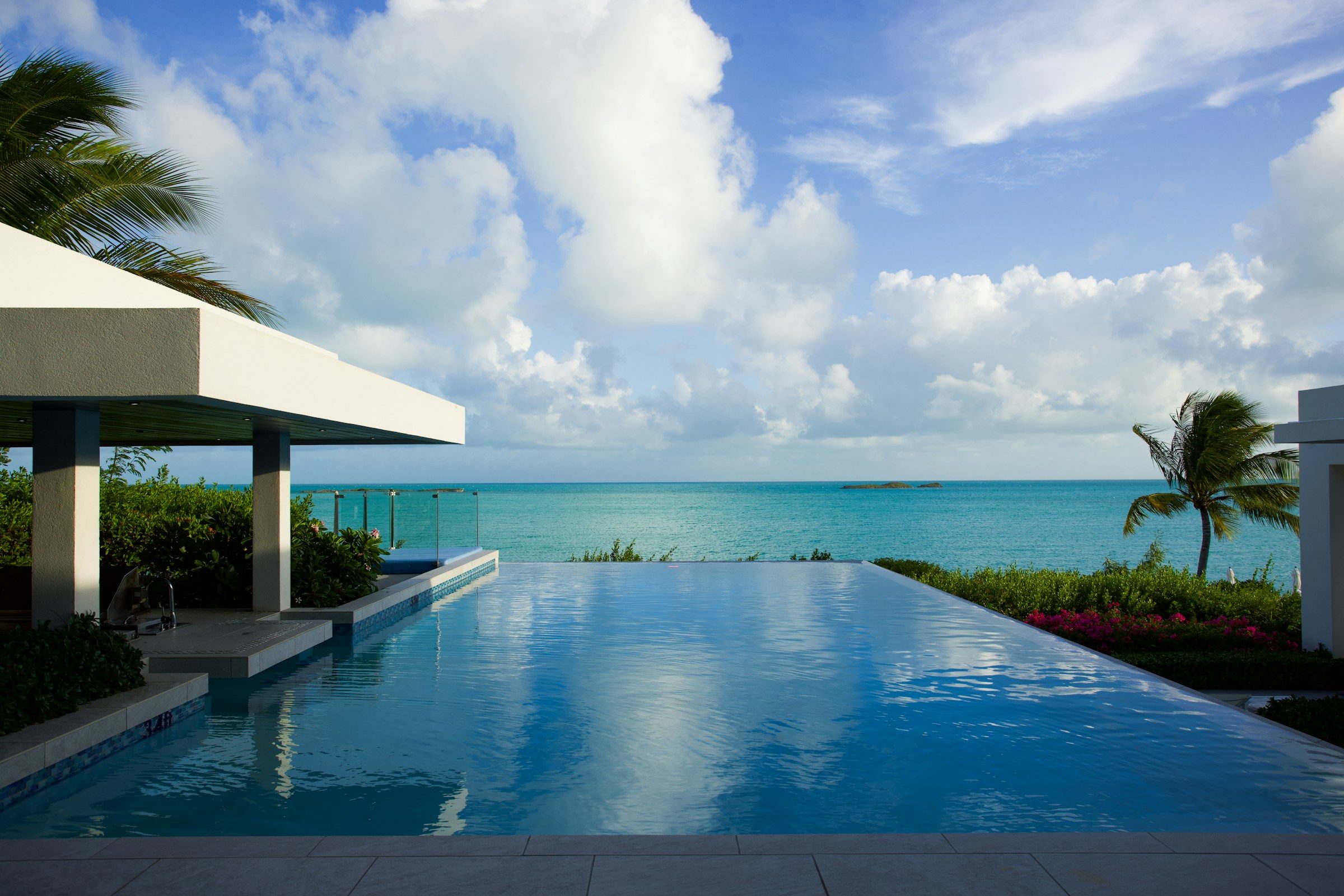Tropical resort pool